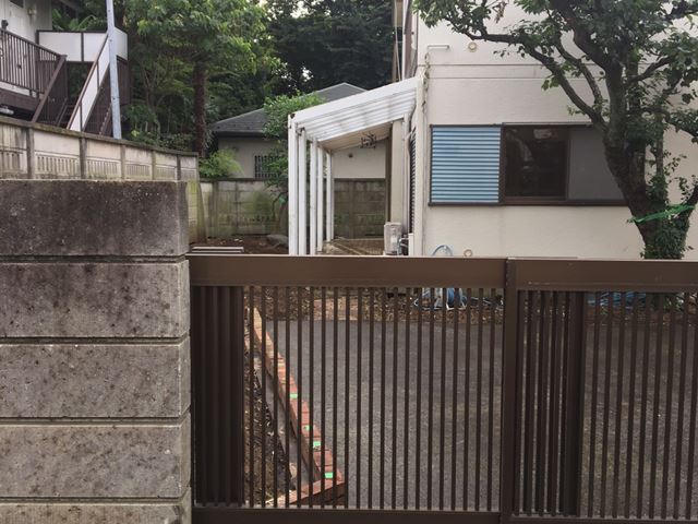 東京都武蔵野市吉祥寺東町の樹木伐採・屋内残置物撤去処分後の様子です。
